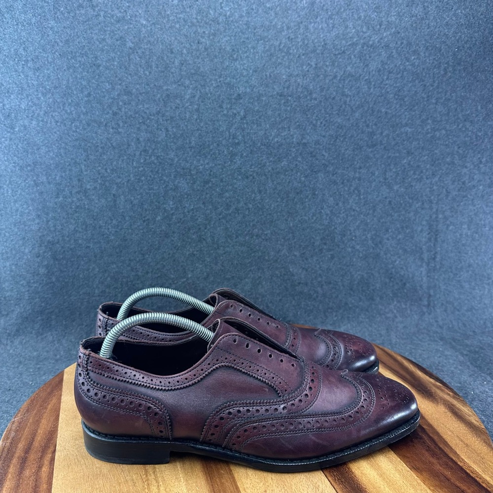 Allen Edmonds 7655 Independence Coll. Jefferson 2.0 Merlot Wingtip Oxford 9.5D